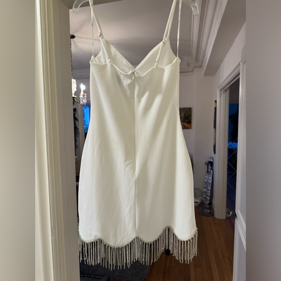 Lulu’s White Rhinestone Fringe Bodycon Minidress - Picture 5 of 7